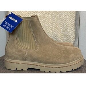 BIRKENSTOCK 9 HIGHWOOD SLIP-ON TAUPE WOMEN'S SIDE ELASTIC CHELSEA BOOTS SZ 40 N